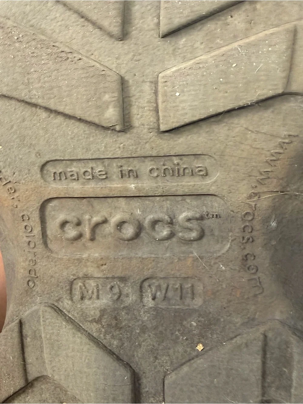 CROCS Crosstrail Men’s Brown and Black Slip-On Clogs with Back Strap Size 9